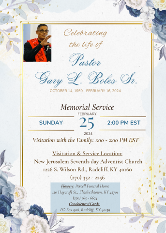 Memorial Service FB Live Stream